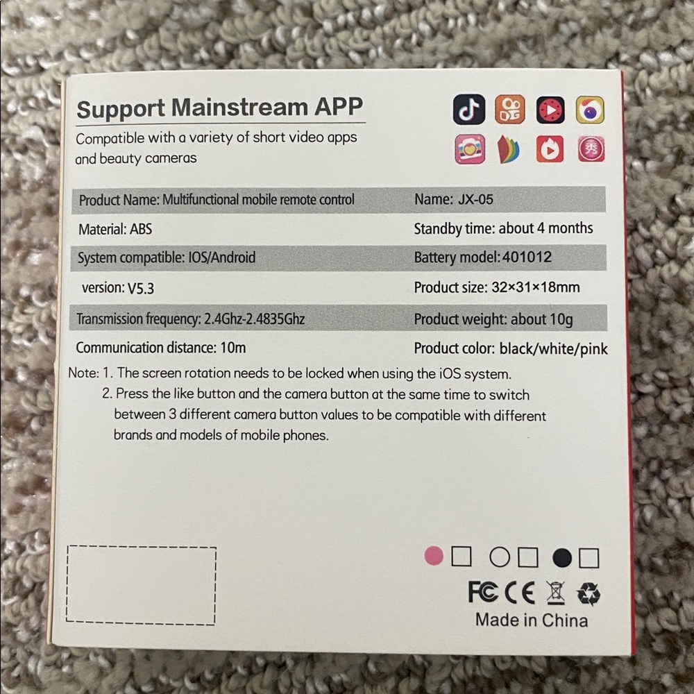 JX-05 Multifunctional Mobile Remote Control - Picture 3 of 3
